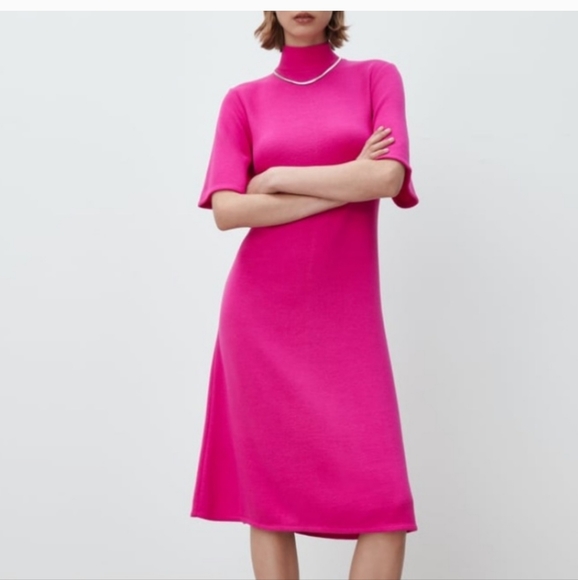 Zara Dresses & Skirts - NWT Zara Soft Mock Neck Dress